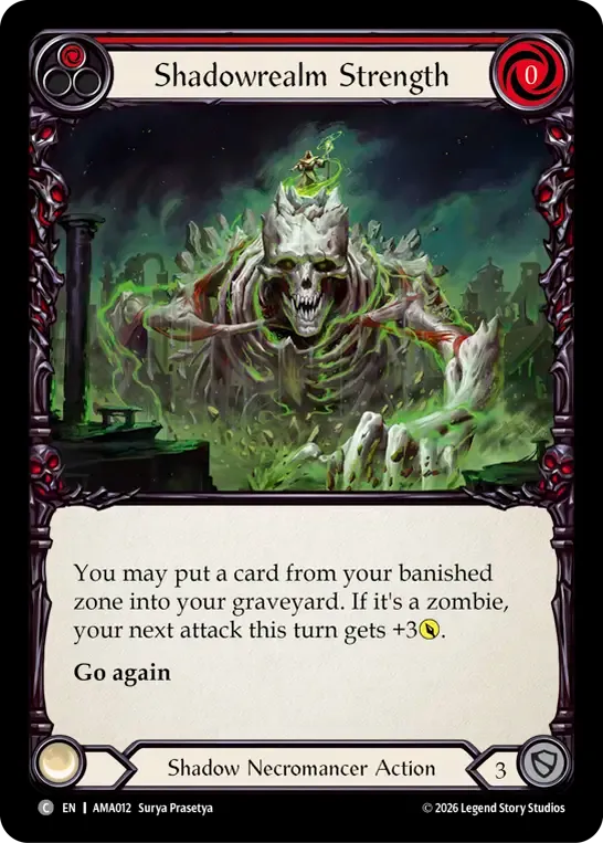 影の地の怪力 — Armory Deck - Malice, Domina of the Dead — Flesh and Blood