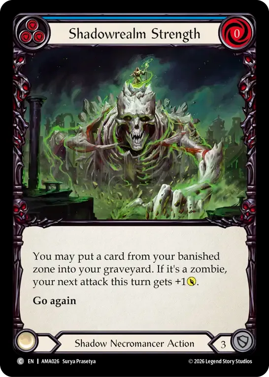 影の地の怪力 — Armory Deck - Malice, Domina of the Dead — Flesh and Blood