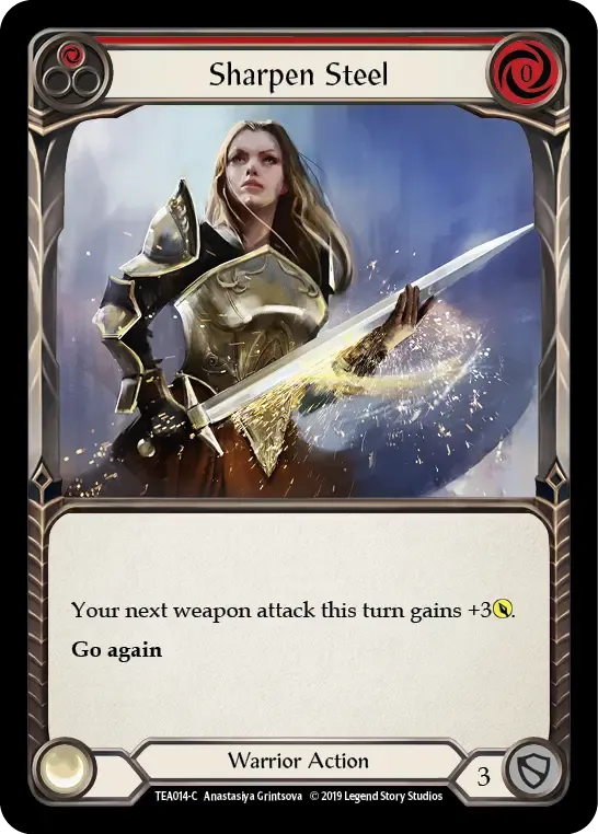 Sharpen Steel (Red) — Dorinthea Ironsong - Hero Deck — Flesh and Blood