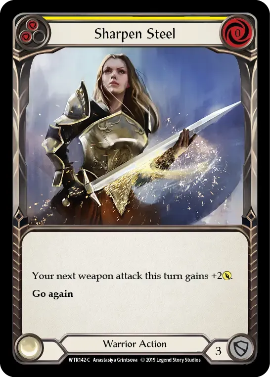 Sharpen Steel (Yellow) — Welcome to Rathe — Flesh and Blood