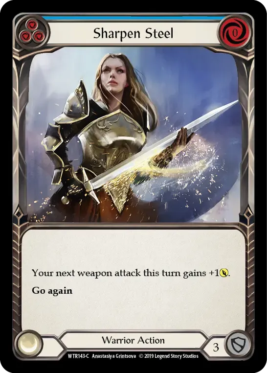 Sharpen Steel (Blue) — Welcome to Rathe — Flesh and Blood