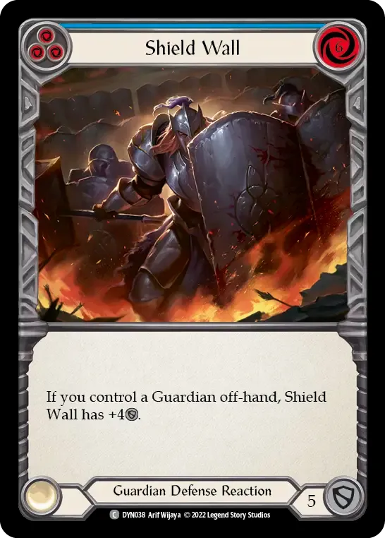 Shield Wall (Blue) — Dynasty — Flesh and Blood