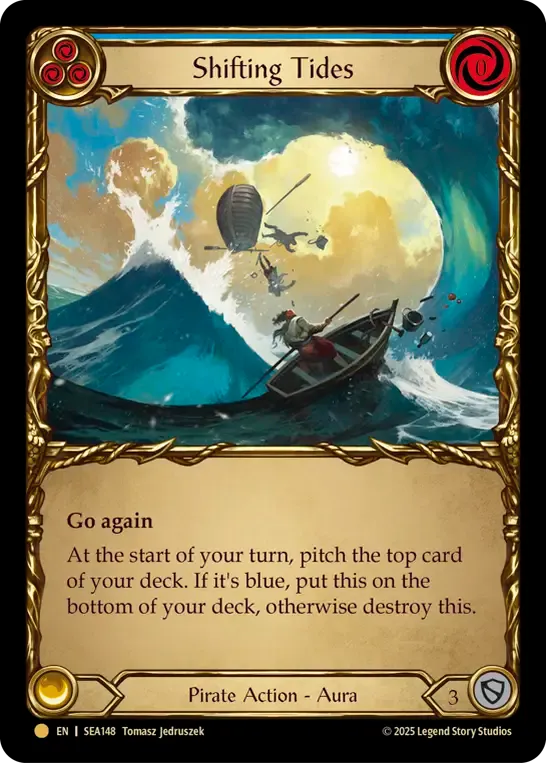 Shifting Tides (Blue) — High Seas - Treasure Pack — Flesh and Blood