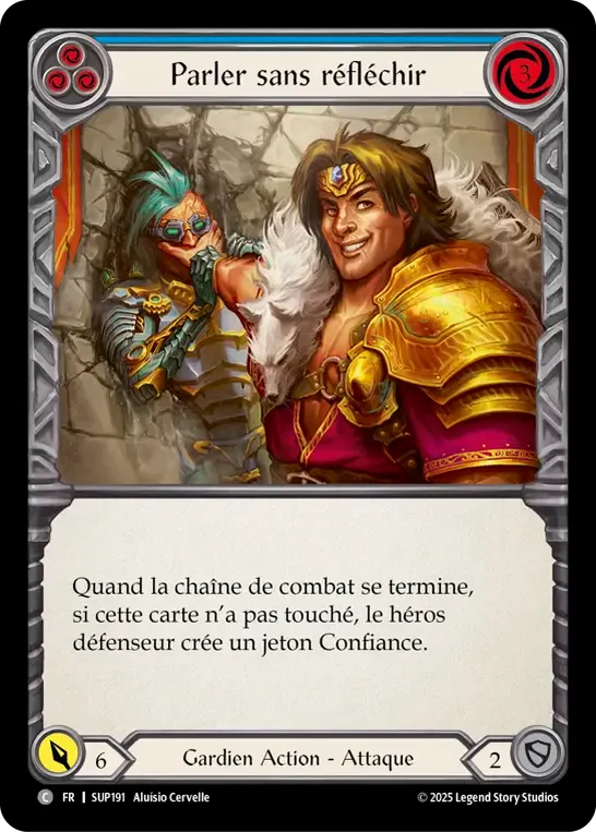 Parler sans réfléchir — Super Slam — Flesh and Blood