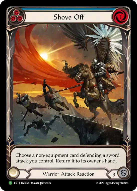 Shove Off (Blue) — Flesh and Blood: Promo Cards — Flesh and Blood