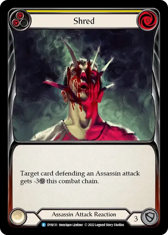 Shred (Yellow) — Dynasty — Flesh and Blood