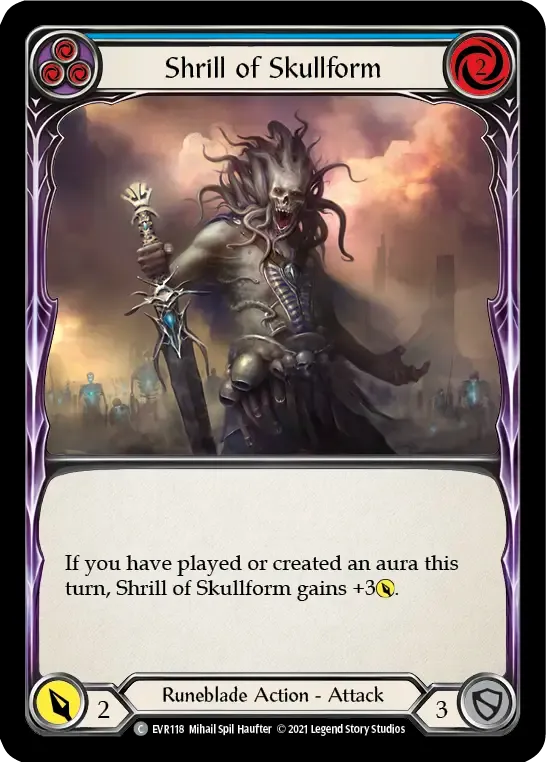 Shrill of Skullform (Blue) — Everfest — Flesh and Blood