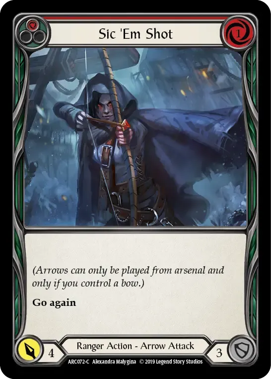 Sic 'Em Shot (Red) — Arcane Rising — Flesh and Blood