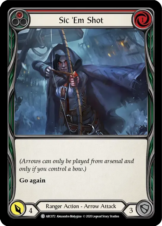Sic 'Em Shot (Red) — Arcane Rising - Unlimited — Flesh and Blood