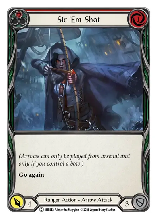 Sic 'Em Shot (Red) — History Pack 1 — Flesh and Blood