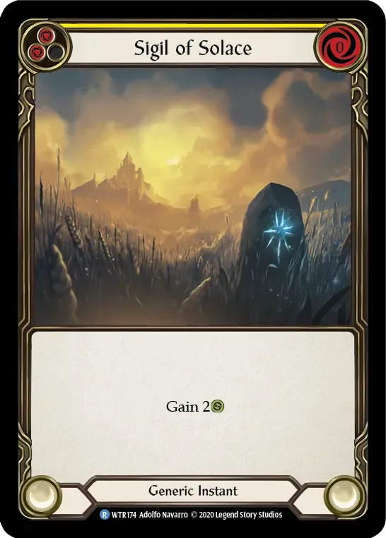 Sigil of Solace (Yellow) — Welcome to Rathe - Unlimited — Flesh and Blood