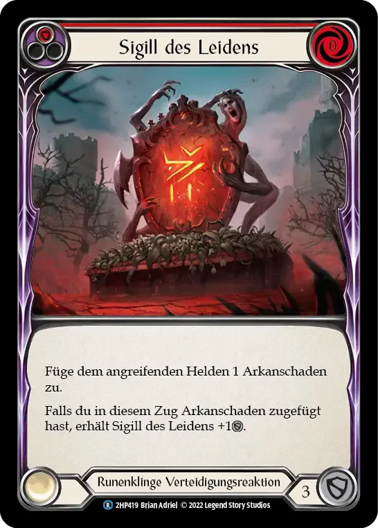 Sigil of Suffering (Red) — History Pack 2 - Black Label — Flesh and Blood