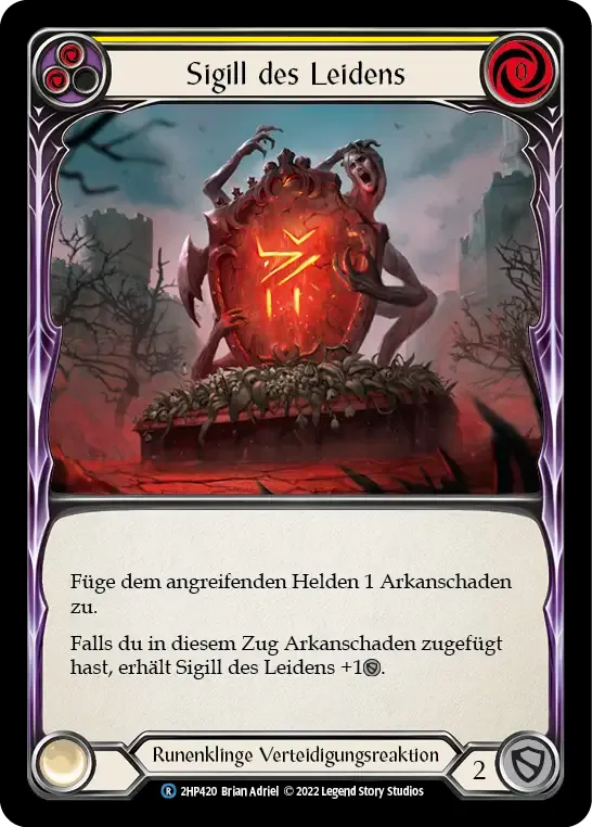 Sigil of Suffering (Yellow) — History Pack 2 - Black Label — Flesh and Blood