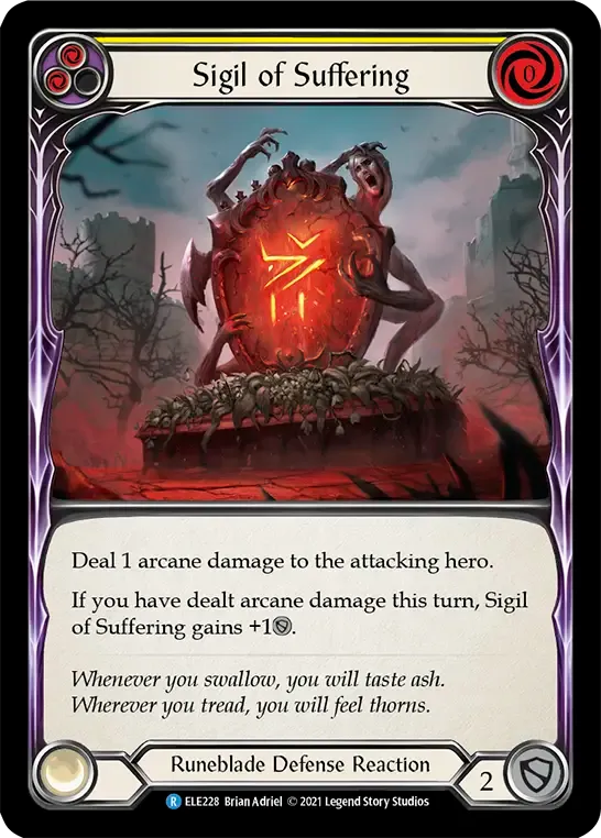 Sigil of Suffering (Yellow) — Tales of Aria — Flesh and Blood