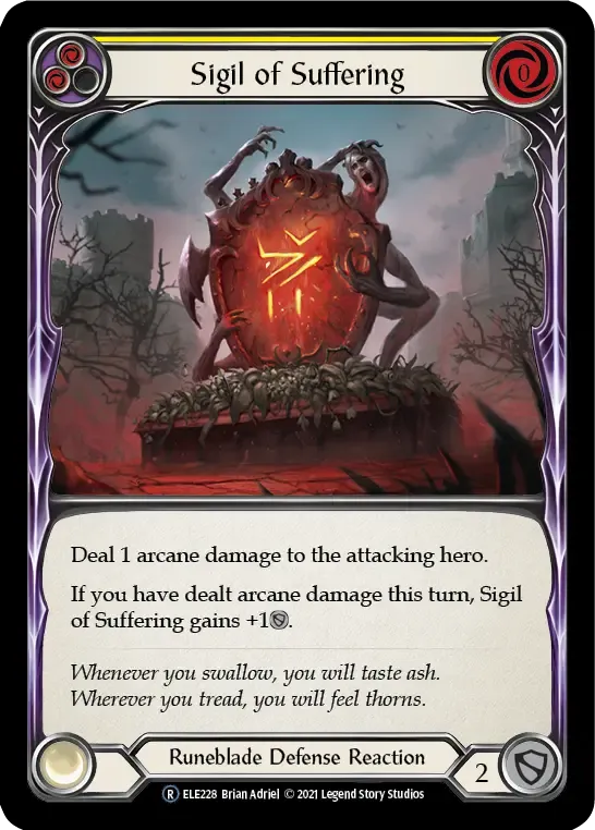 Sigil of Suffering (Yellow) — Tales of Aria - Unlimited — Flesh and Blood