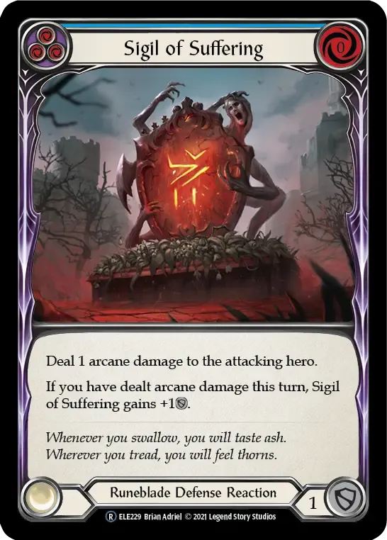 Sigil of Suffering (Blue) — Tales of Aria - Unlimited — Flesh and Blood