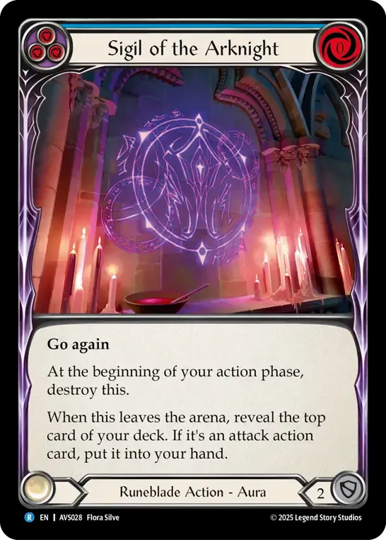 Sigil of the Arknight (Blue) — Armory Deck Legends - Viserai, Rune Blood — Flesh and Blood