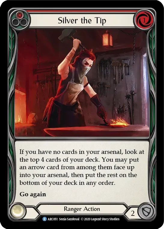 Silver the Tip (Red) — Arcane Rising - Unlimited — Flesh and Blood