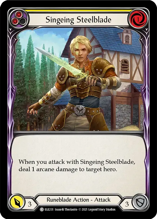 Singeing Steelblade (Yellow) — Tales of Aria — Flesh and Blood