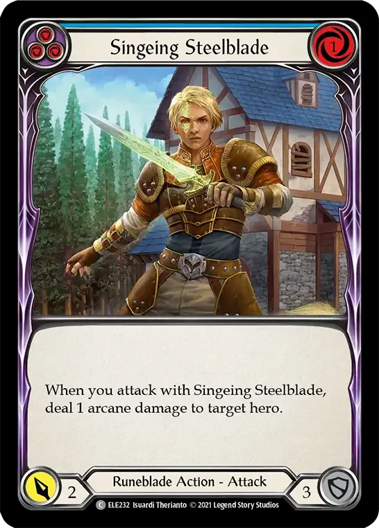 Singeing Steelblade (Blue) — Tales of Aria — Flesh and Blood