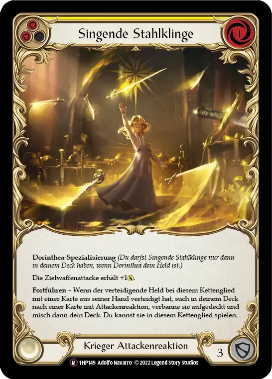 Singing Steelblade from History Pack 1 - Black Label - Flesh and Blood