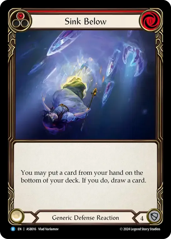 Sink Below (Red) — Armory Deck - Ser Boltyn, Breaker of Dawn — Flesh and Blood