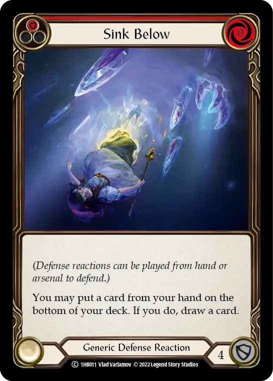 Sink Below (Red) — Bravo - Blitz Deck — Flesh and Blood