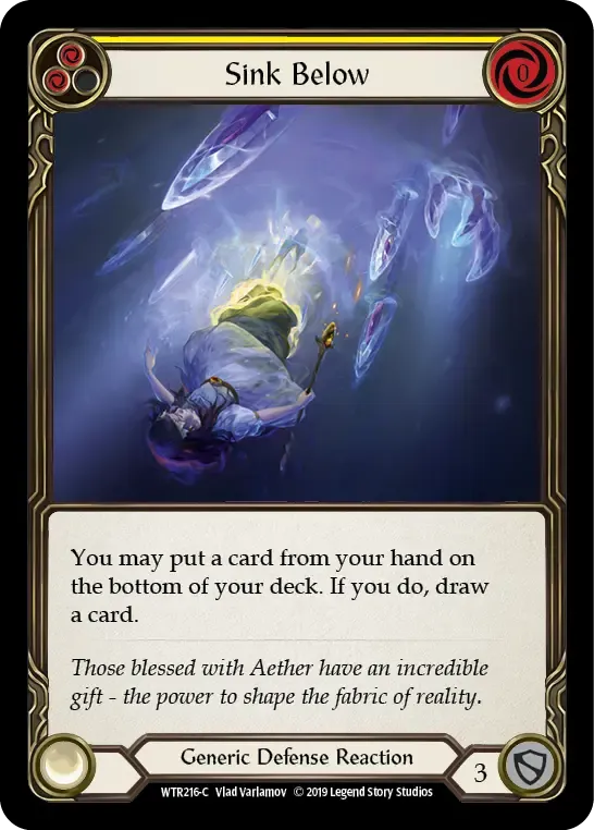 Sink Below (Yellow) — Welcome to Rathe — Flesh and Blood