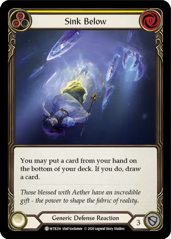 Sink Below (Yellow) — Welcome to Rathe - Unlimited — Flesh and Blood