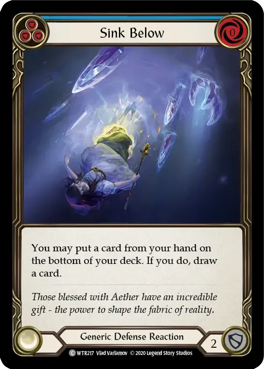 Sink Below (Blue) — Welcome to Rathe - Unlimited — Flesh and Blood