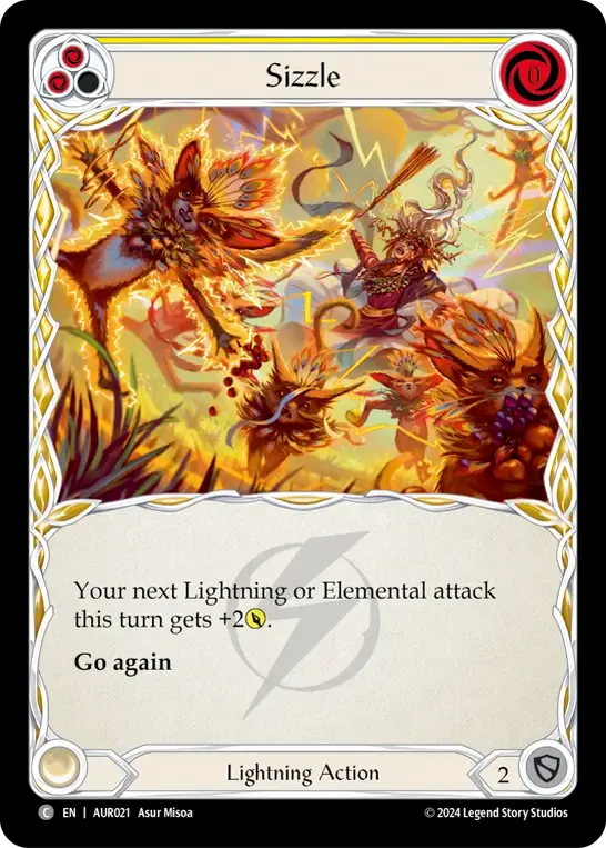 Sizzle (Yellow) — 1st Strike - Aurora — Flesh and Blood