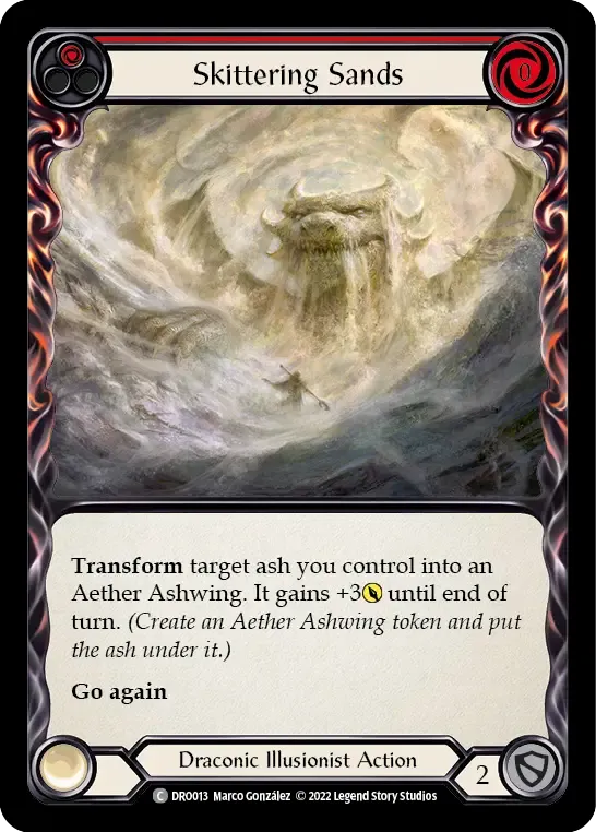 Skittering Sands (Red) — Dromai - Blitz Deck — Flesh and Blood