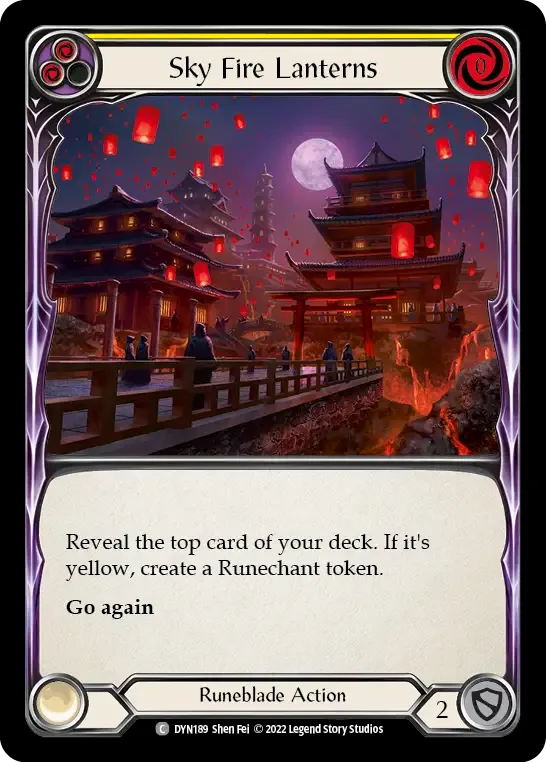 Sky Fire Lanterns (Yellow) — Dynasty — Flesh and Blood
