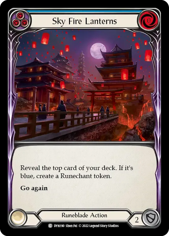 Sky Fire Lanterns (Blue) — Dynasty — Flesh and Blood