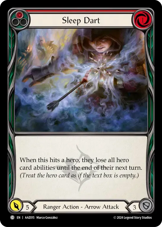 Sleep Dart (Red) — Armory Deck - Azalea, Ace in the Hole — Flesh and Blood