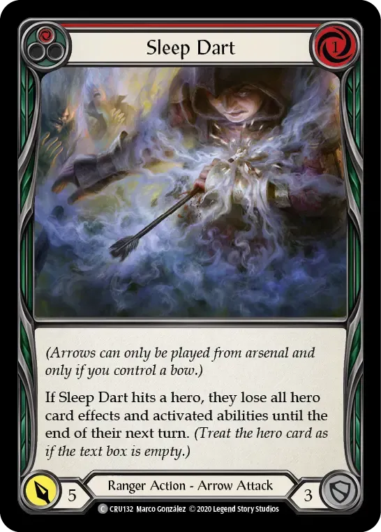 Sleep Dart (Red) — Crucible of War — Flesh and Blood