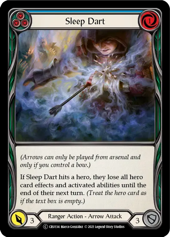 Sleep Dart (Blue) — Crucible of War - Unlimited — Flesh and Blood