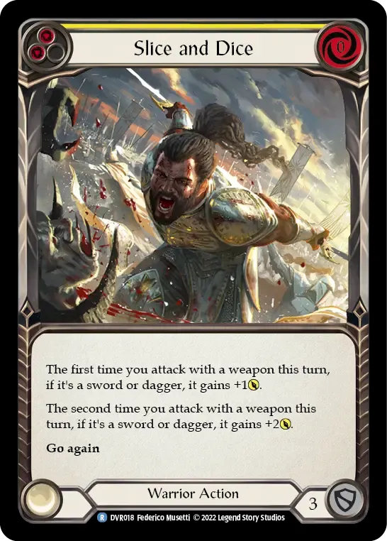 Slice and Dice (Yellow) — Classic Battles: Rhinar vs Dorinthea — Flesh and Blood