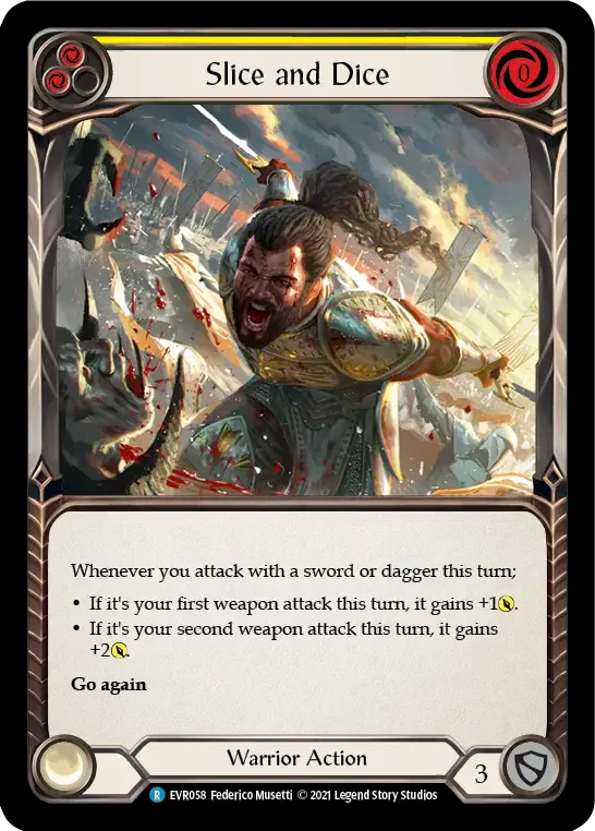 Slice and Dice (Yellow) — Everfest — Flesh and Blood