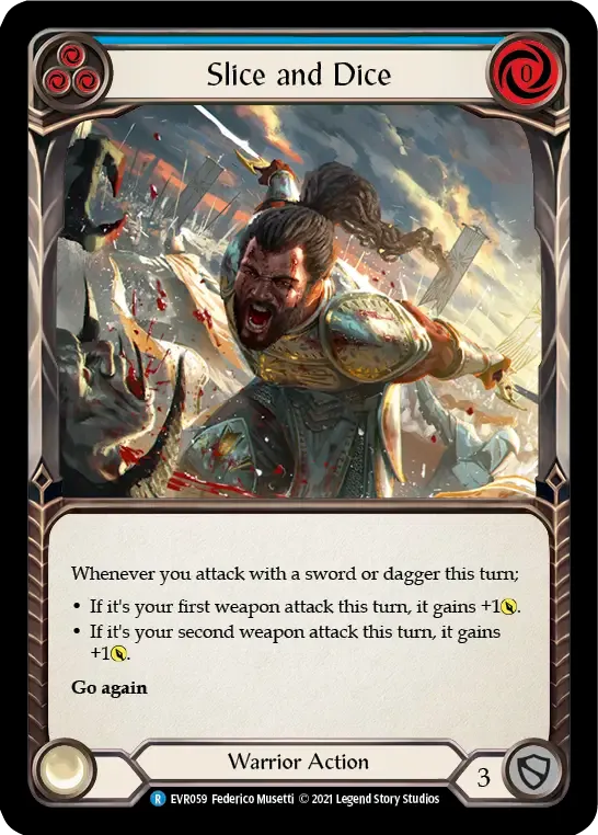 Slice and Dice (Blue) — Everfest — Flesh and Blood