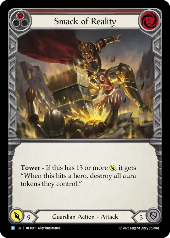 Smack of Reality (Red) — Betsy - Heavy Hitters Blitz Deck — Flesh and Blood