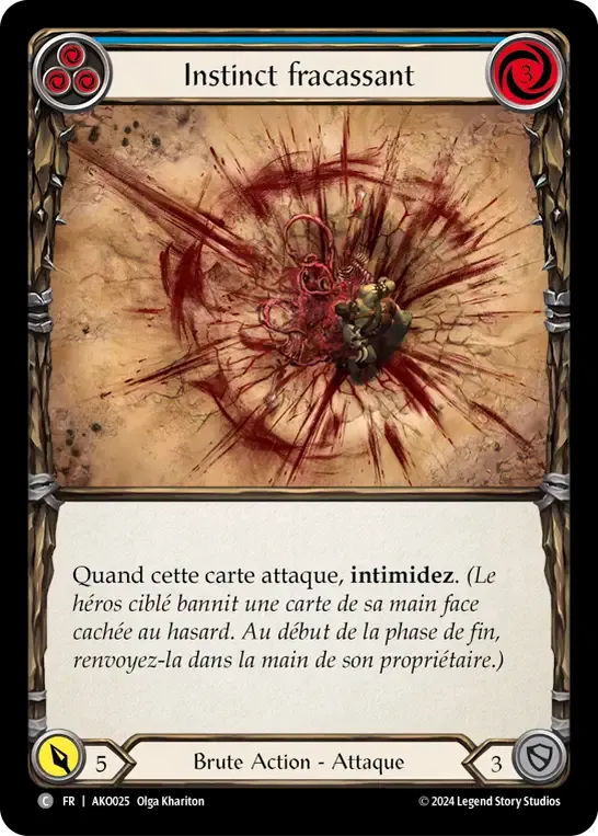 Instinct fracassant — Armory Deck - Kayo, Armed and Dangerous — Flesh and Blood