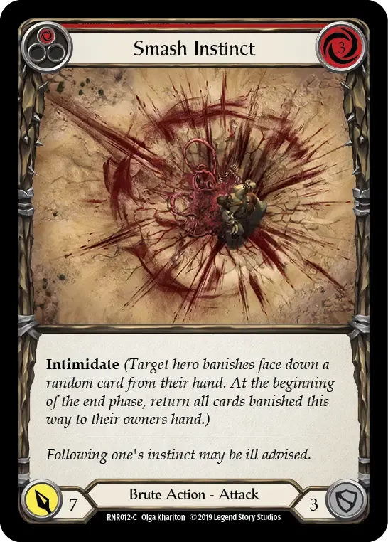 Smash Instinct (Red) — Rhinar, Reckless Rampage - Hero Deck — Flesh and Blood
