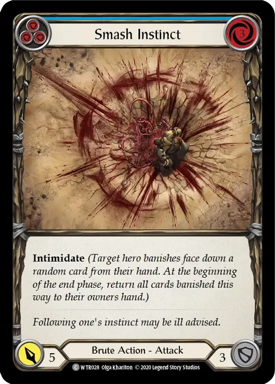 Smash Instinct (Blue) — Welcome to Rathe - Unlimited — Flesh and Blood