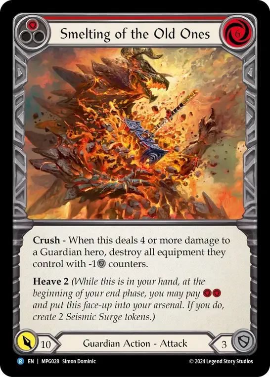 Smelting of the Old Ones (Red) — Mastery Pack Guardian — Flesh and Blood