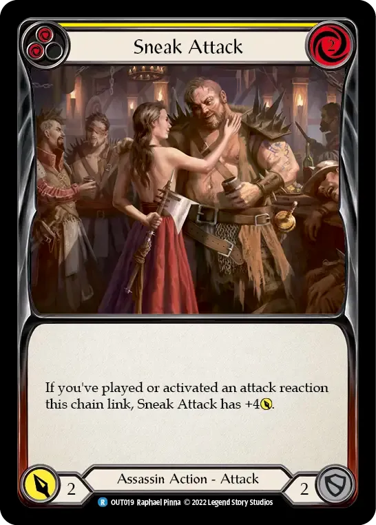 Sneak Attack (Yellow) — Outsiders — Flesh and Blood