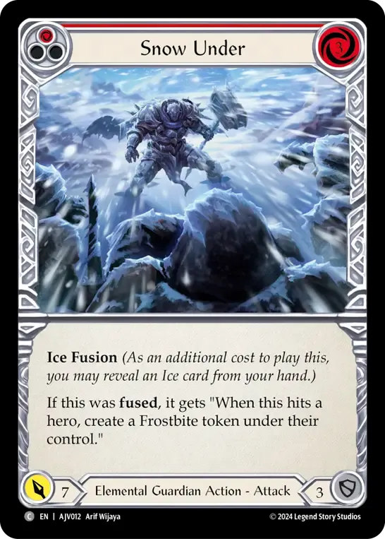 Snow Under (Red) — Armory Deck Origins - Jarl Vetreiði — Flesh and Blood