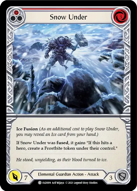 Snow Under (Red) from Oldhim - Blitz Deck - Flesh and Blood
