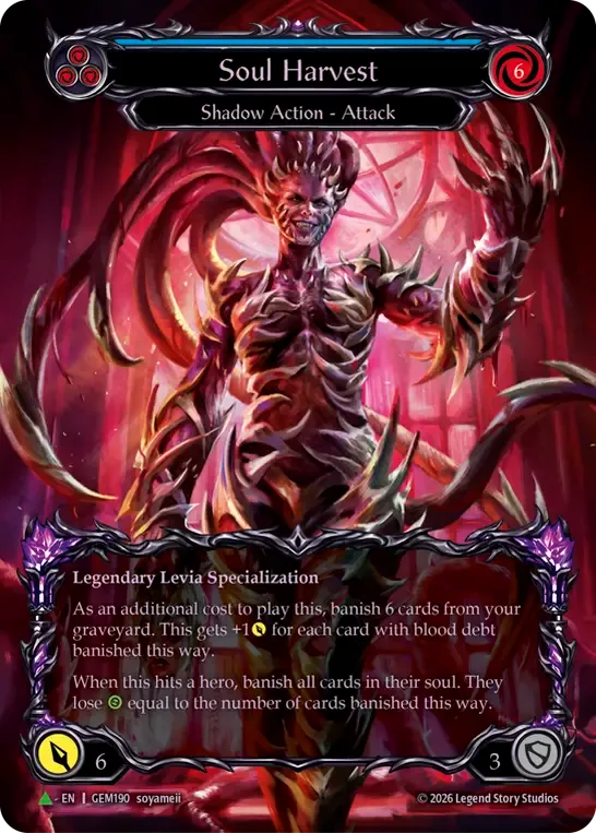 Soul Harvest (Blue) — GEM - Pack 6 — Flesh and Blood