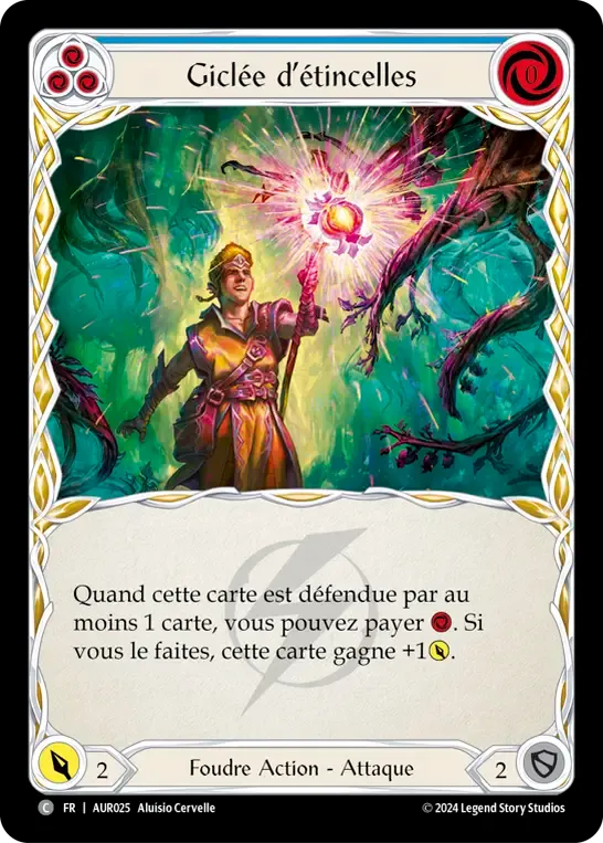 Giclée d’étincelles — 1st Strike - Aurora — Flesh and Blood